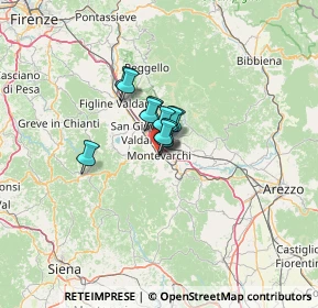 Mappa Via Francesco Cataliotti, 52025 Montevarchi AR, Italia (5.62545)