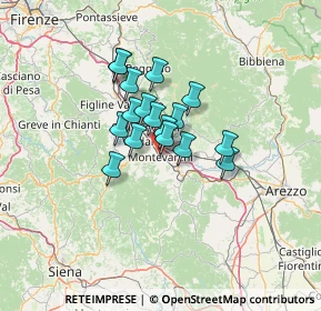 Mappa Via Francesco Cataliotti, 52025 Montevarchi AR, Italia (8.84647)