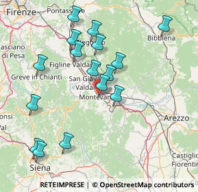 Mappa Via Francesco Cataliotti, 52025 Montevarchi AR, Italia (16.3975)
