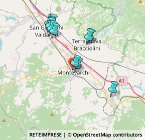 Mappa Via Francesco Cataliotti, 52025 Montevarchi AR, Italia (3.72091)