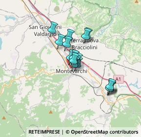 Mappa Via Francesco Cataliotti, 52025 Montevarchi AR, Italia (2.44941)
