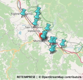 Mappa Via Francesco Cataliotti, 52025 Montevarchi AR, Italia (4.99)