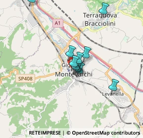 Mappa Via Francesco Cataliotti, 52025 Montevarchi AR, Italia (1.21636)