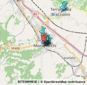 Mappa Via Francesco Cataliotti, 52025 Montevarchi AR, Italia (1.09692)
