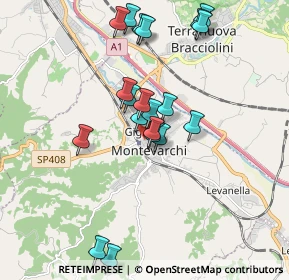 Mappa Via Francesco Cataliotti, 52025 Montevarchi AR, Italia (1.807)