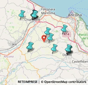 Mappa Via Baiana, 60020 Polverigi AN, Italia (7.96118)