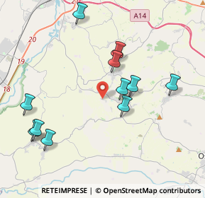 Mappa Via Baiana, 60020 Polverigi AN, Italia (4.28545)