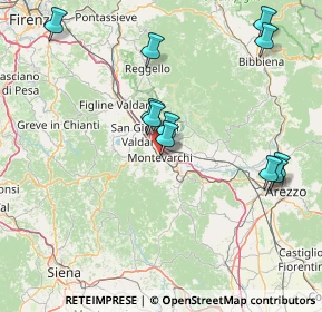 Mappa Via dei Bersaglieri, 52025 Montevarchi AR, Italia (16.87273)