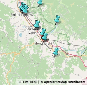 Mappa Via dei Bersaglieri, 52025 Montevarchi AR, Italia (8.29467)