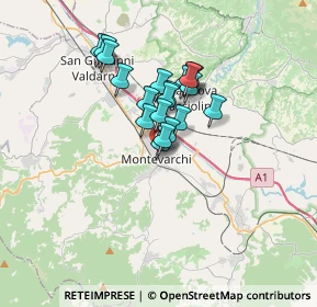 Mappa Via dei Bersaglieri, 52025 Montevarchi AR, Italia (2.451)