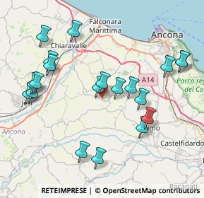 Mappa Via Galileo Galilei, 60020 Polverigi AN, Italia (8.7635)