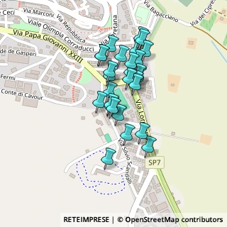 Mappa Via Silvio Scandalli, 60021 Camerano AN, Italia (0.175)