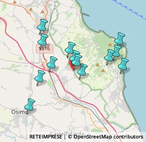 Mappa Via Silvio Scandalli, 60021 Camerano AN, Italia (3.52385)