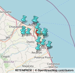 Mappa Via Silvio Scandalli, 60021 Camerano AN, Italia (9.84)