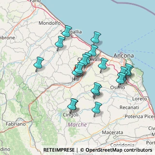 Mappa Via Rocco Scotellaro, 60035 Jesi AN, Italia (14.0315)