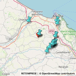 Mappa Via della Caccia, 60020 Polverigi AN, Italia (6.98167)