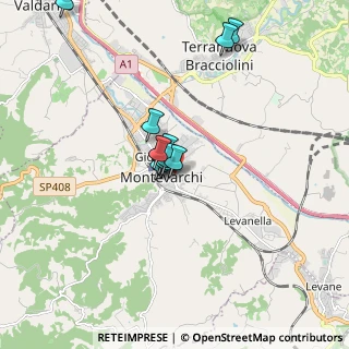 Mappa 52025 Montevarchi AR, Italia (1.24231)