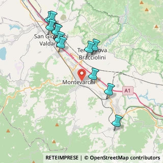 Mappa 52025 Montevarchi AR, Italia (4.66917)
