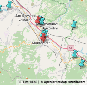 Mappa 52025 Montevarchi AR, Italia (5.07214)