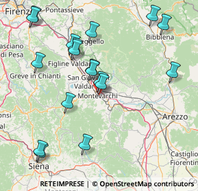 Mappa 52025 Montevarchi AR, Italia (18.36167)