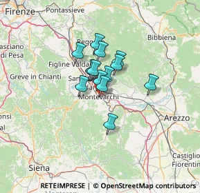 Mappa 52025 Montevarchi AR, Italia (7.97571)