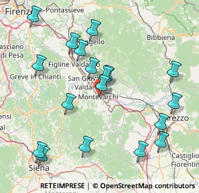 Mappa 52025 Montevarchi AR, Italia (18.13)
