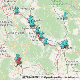 Mappa 52025 Montevarchi AR, Italia (19.55556)