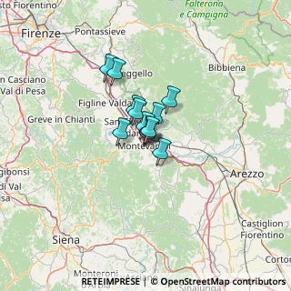 Mappa 52025 Montevarchi AR, Italia (6.21583)