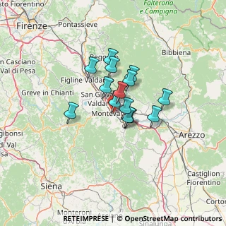 Mappa 52025 Montevarchi AR, Italia (8.72429)