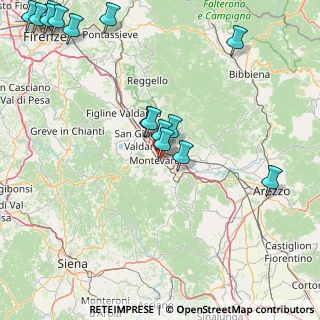 Mappa 52025 Montevarchi AR, Italia (21.97733)