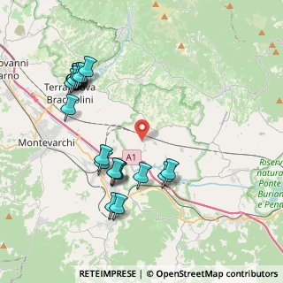 Mappa Strada Comunale di Monticello, 52028 Terranuova Bracciolini AR, Italia (4.491)