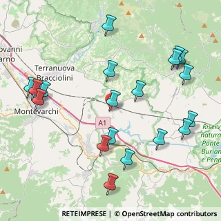 Mappa Strada Comunale di Monticello, 52028 Terranuova Bracciolini AR, Italia (5.0895)