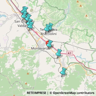 Mappa Località Campagna, 52025 Montevarchi AR, Italia (4.86083)