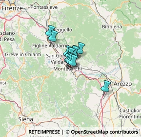 Mappa Località Campagna, 52025 Montevarchi AR, Italia (5.87)