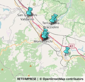 Mappa Via IV Novembre, 52025 Montevarchi AR, Italia (2.52727)