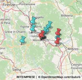 Mappa Via IV Novembre, 52025 Montevarchi AR, Italia (7.29923)