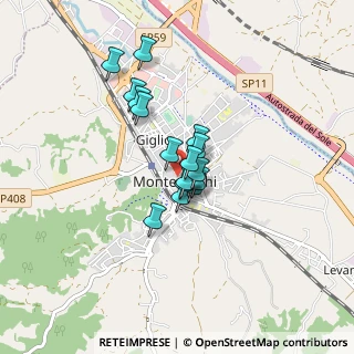 Mappa Via Marzia, 52025 Montevarchi AR, Italia (0.57563)