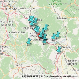 Mappa Via Marzia, 52025 Montevarchi AR, Italia (8.805)