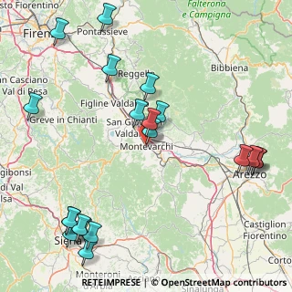 Mappa Via Marzia, 52025 Montevarchi AR, Italia (22.2825)