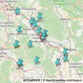 Mappa Via Marzia, 52025 Montevarchi AR, Italia (18.07333)