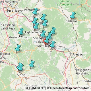 Mappa Via Marzia, 52025 Montevarchi AR, Italia (16.50125)