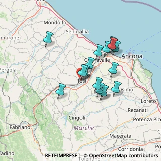 Mappa Via Montello, 60035 Jesi AN, Italia (11.95688)