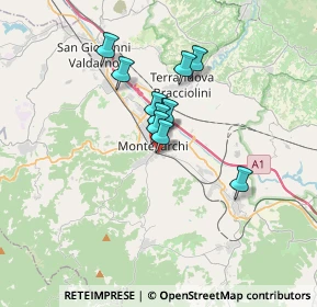 Mappa Via Alessandro Volta, 52025 Montevarchi AR, Italia (2.37727)