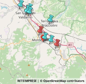 Mappa Via Alessandro Volta, 52025 Montevarchi AR, Italia (4.50909)