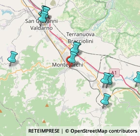 Mappa Via Alessandro Volta, 52025 Montevarchi AR, Italia (4.73667)