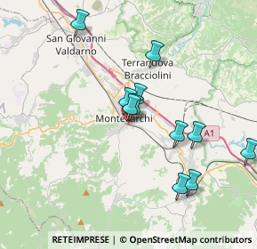 Mappa Via Alessandro Volta, 52025 Montevarchi AR, Italia (3.90083)