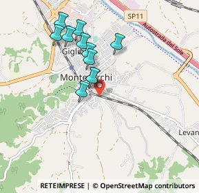 Mappa Via Alessandro Volta, 52025 Montevarchi AR, Italia (0.84545)