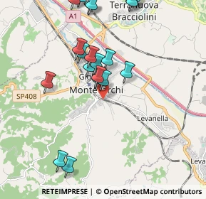 Mappa Via Alessandro Volta, 52025 Montevarchi AR, Italia (2.2115)