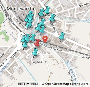 Mappa Via Alessandro Volta, 52025 Montevarchi AR, Italia (0.2255)