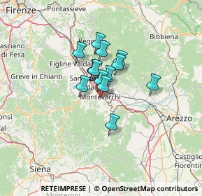 Mappa Via Alessandro Volta, 52025 Montevarchi AR, Italia (8.20857)